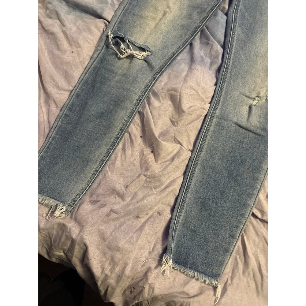 Lucky Brand Hi Rise Stretch Bridgette Skinny Button Fly Jeans, Size 0/25 - Picture 3 of 8